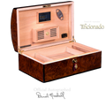 Autographed Daniel Marshall Limited Edition Treasure Chest Humidor in Burl Wood - 150 cigars