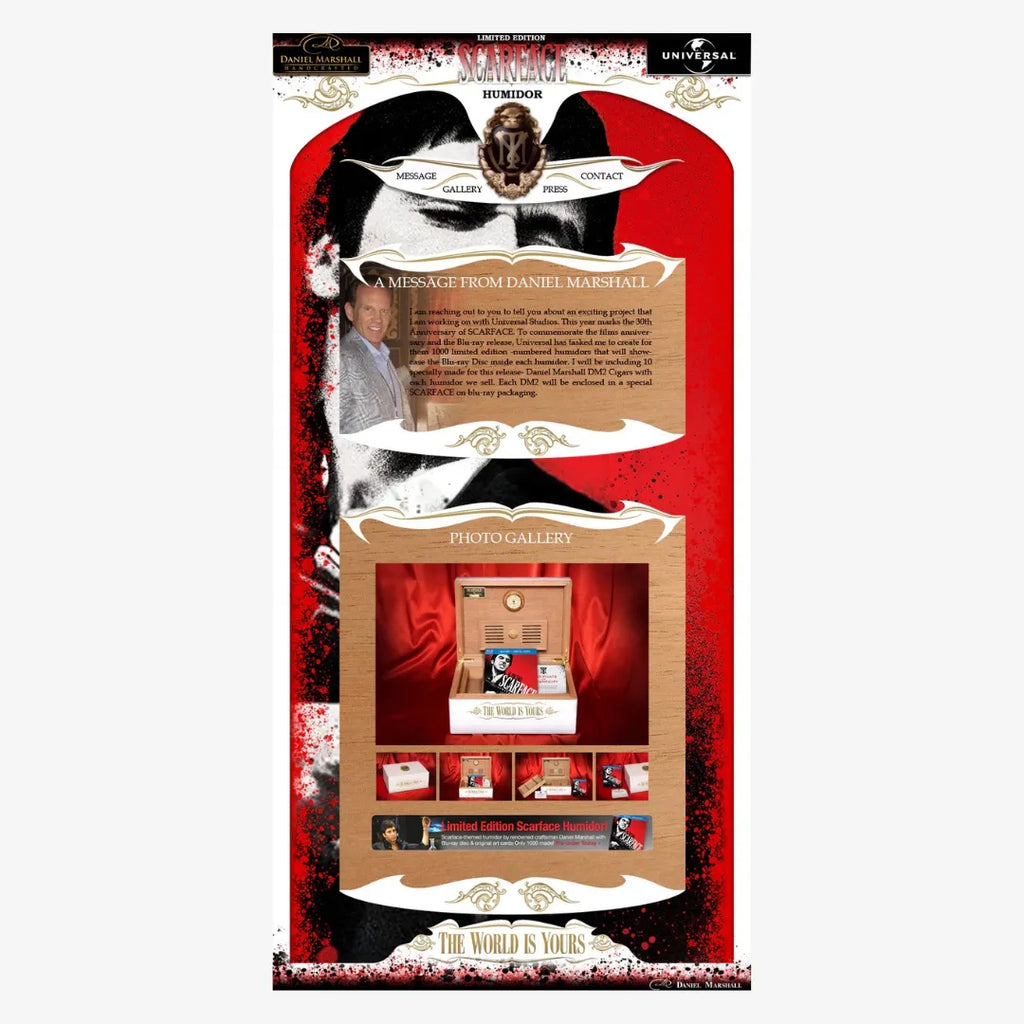 Daniel Marshall Scarface Humidor