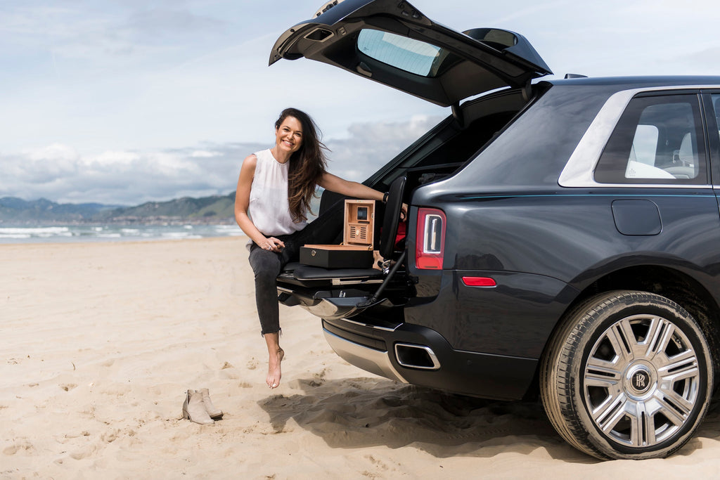 Rolls Royce Humidor by Daniel Marshall Archives in black matte - 65 cigars