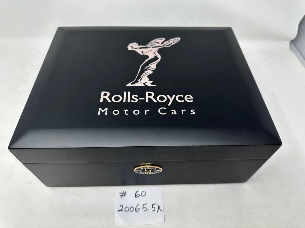 Rolls Royce Humidor by Daniel Marshall Archives in black matte - 65 cigars