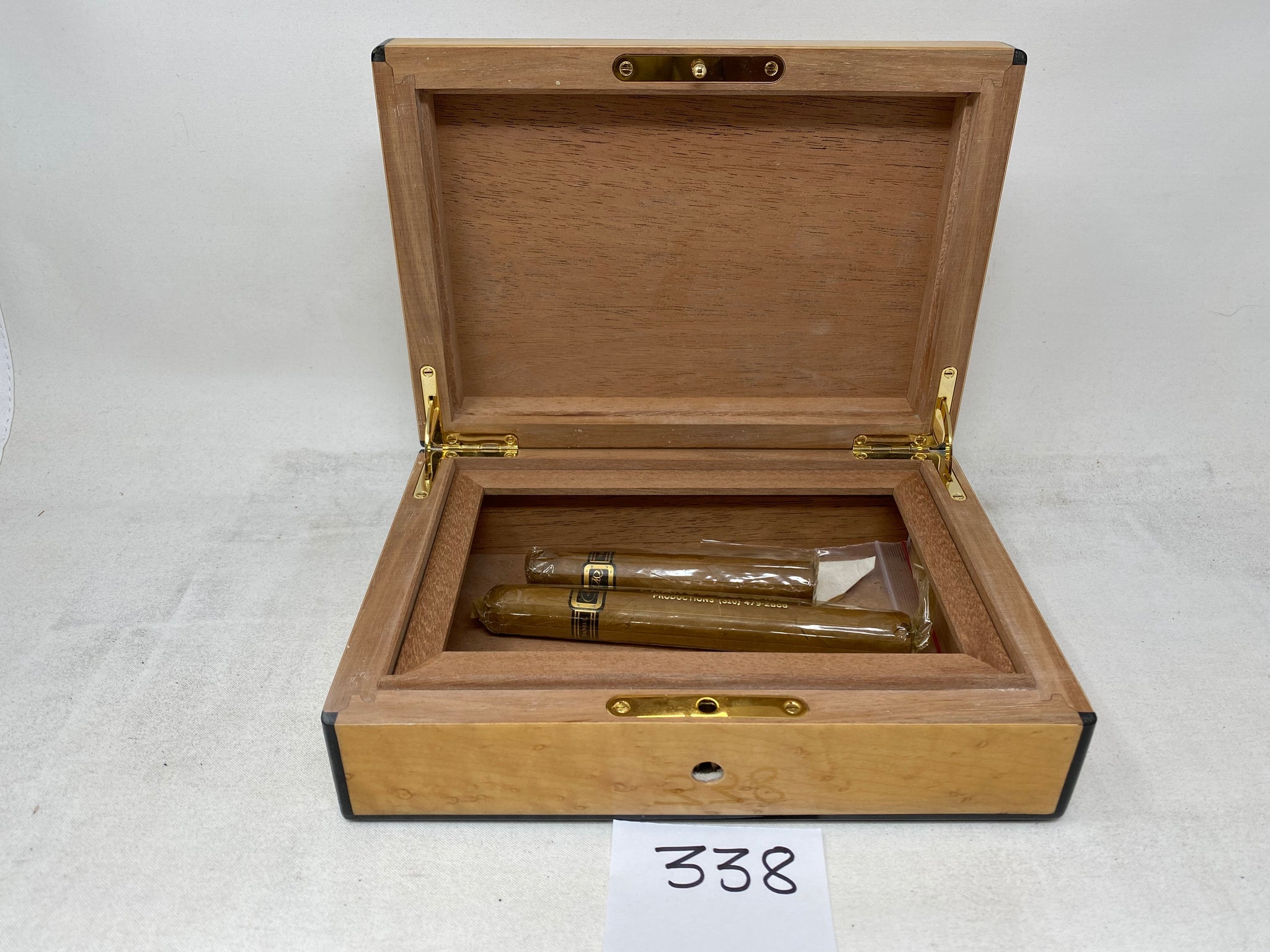 Arnold Schwarzenegger Birdseye Maple Humidor by Daniel Marshall - 20 cigars