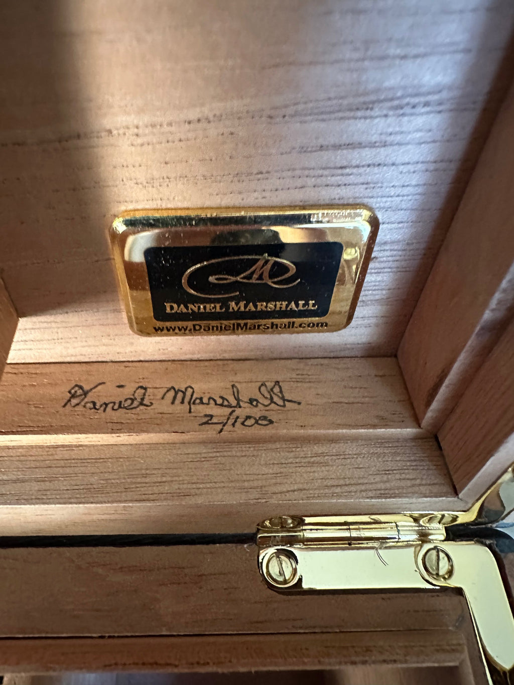 Arnold Schwarzenegger Autographed Daniel Marshall "The Tank Watch" Humidor