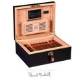 Autographed Ambiente Collection Humidor by Daniel Marshall in black matte - 65 cigars