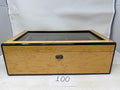 Glass Top Birdeye Maple Humidor by Daniel Marshall Archives - 150 cigars